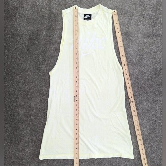 NIKE activewear muscle tea tunic yellow and white size XS - Picture 3 of 10